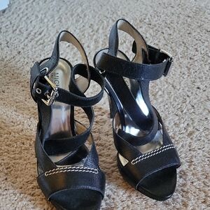 Michael Kors Black Strappy Sandals